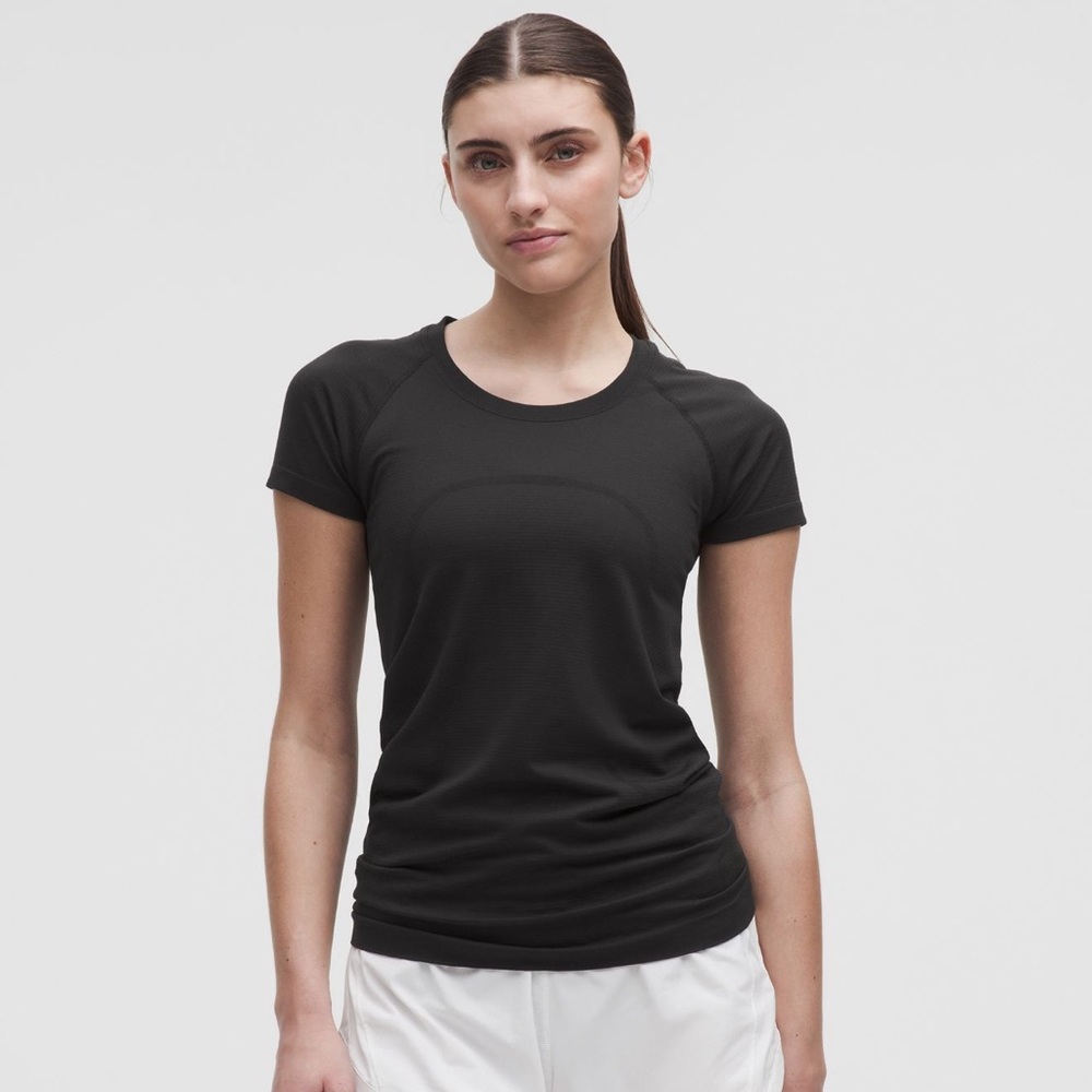 Lululemon Swiftly Tech Short-Sleeve Shirt 2.0 Hip Length 20 Black